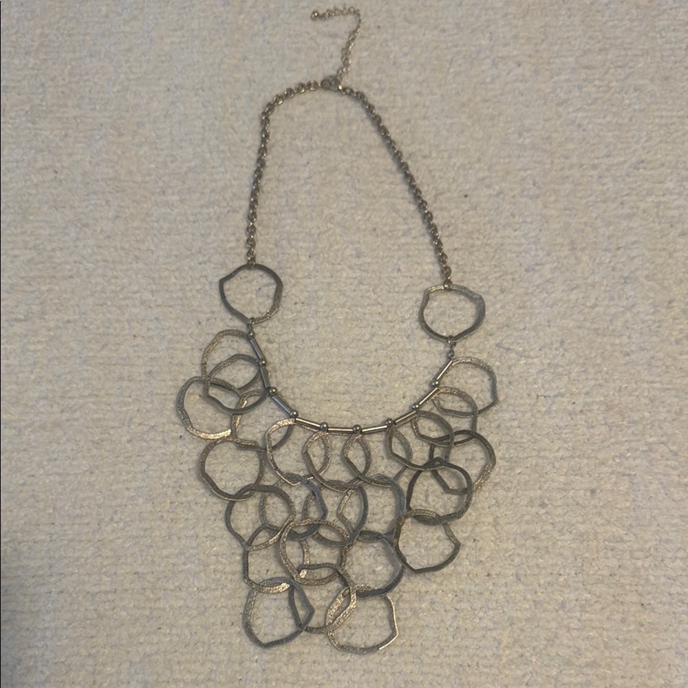 Elegant Silver Statement Necklace